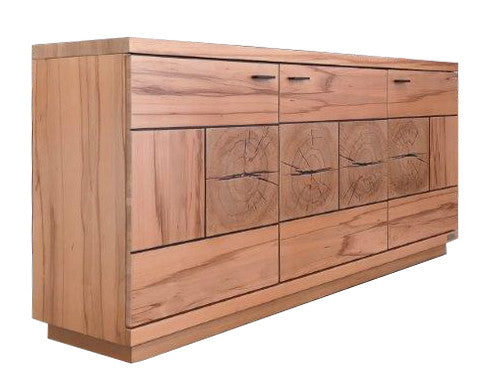 Bufet Cu 3 Usi Dakota, Furniruit, Natur 170 Cm-Resigilat