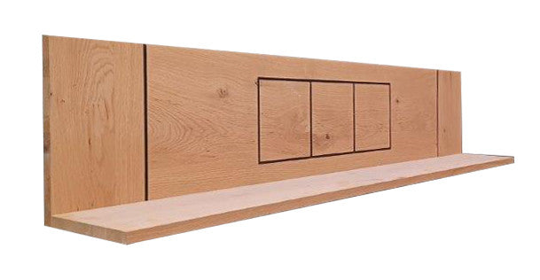 Raft Perete Stejar 3 Blk,  150 Cm- Resigilat