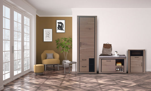 Set Hol Tulia, Furniruit, Natur Si Negru-Resigilat