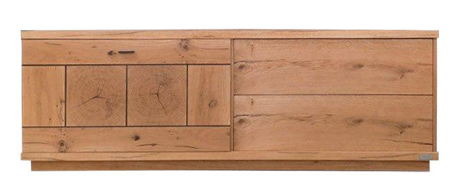 Bufet Cu 2 Usi Si 2 Sertare Tulia, Furniruit Natur 163 Cm-Resigilat