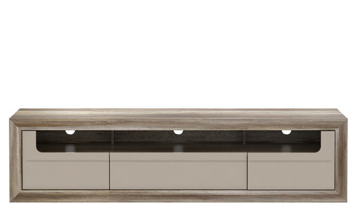 Comoda Tv Tiziano, Stejar Antic Si Bej Lucios , 193.6 Cm