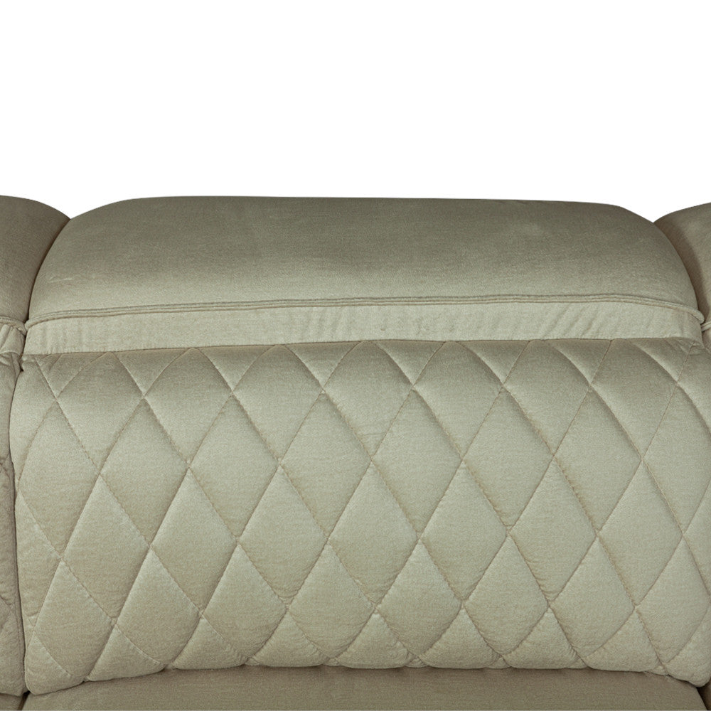Coltar U Extensibil Tiago, Dreapta, 6 Locuri, Tetiere Reglabile, Crem 330 Cm
