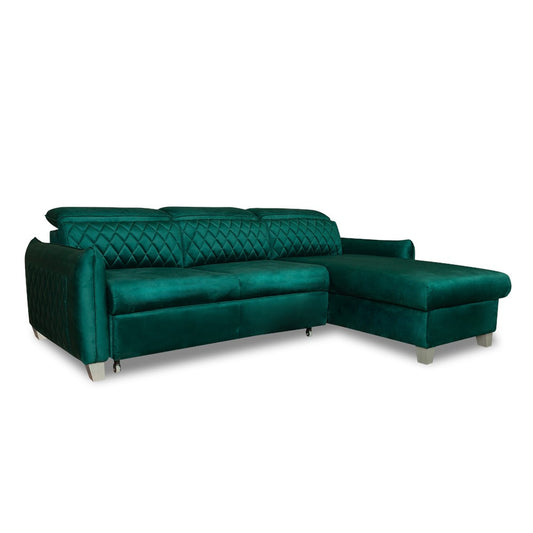 coltar-extensibil-cu-insula-tiago-5-locuri-tetiere-reglabile-243-cm verde dreapta fara lada #variant:verde #variant:dreapta #variant:fara-lada