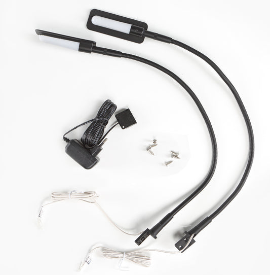 Set Leduri Vitrina Lombardo, Alb Rece