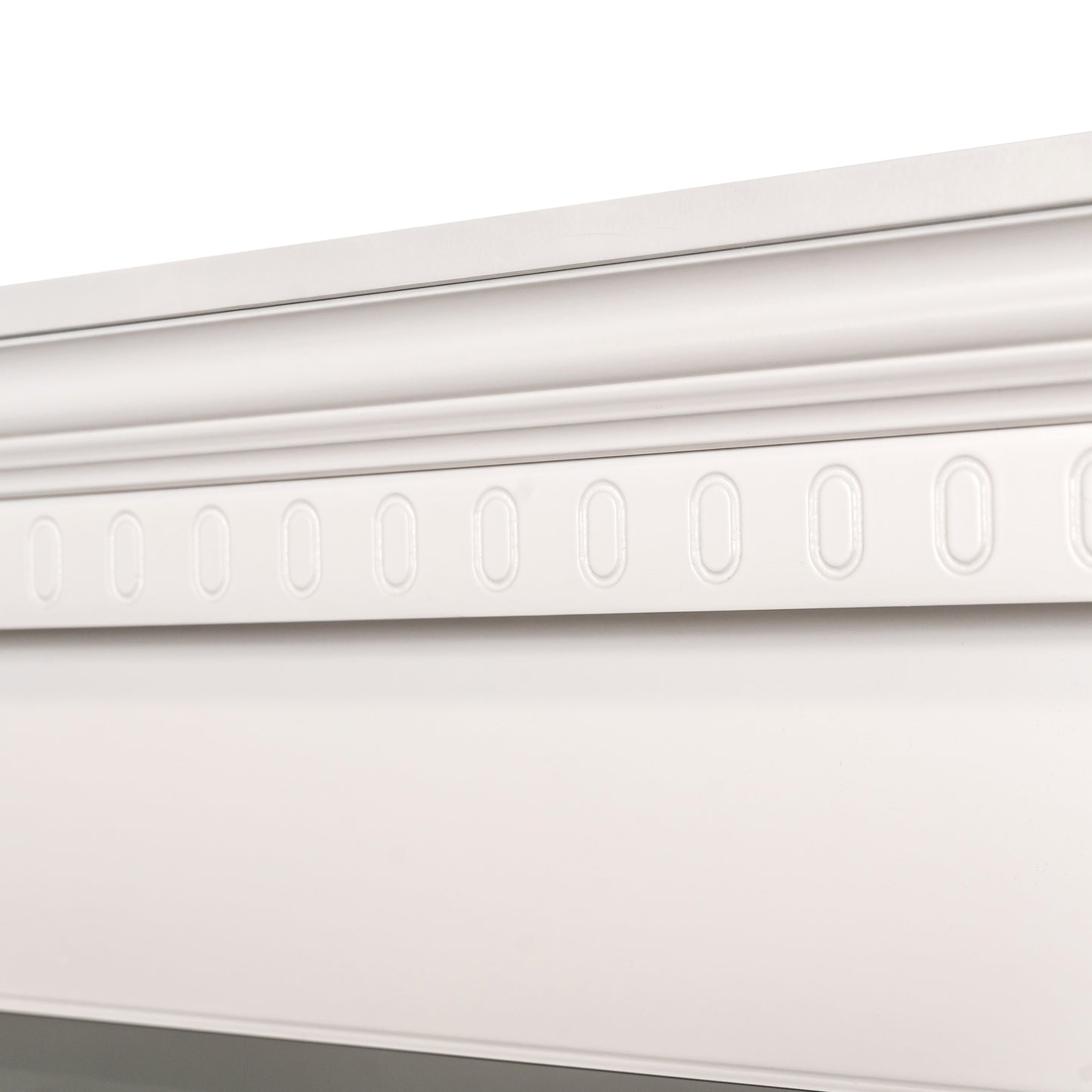 Set Dormitor Saint Tropez Alb, Pat Tapitat Cu Dimensiune Saltea 160 X 200, Dulap Cu Usi Culisante, 2 Noptiere, Vopsit Alb