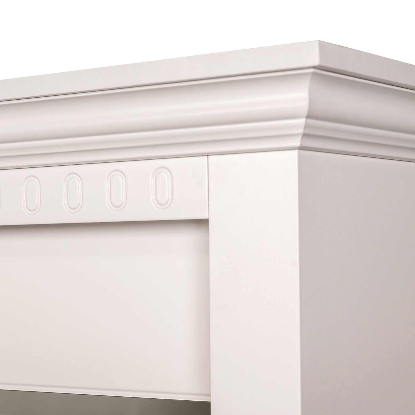 Set Dormitor Saint Tropez Alb, Pat  Cu Dimensiune Saltea 160 X 200, Dulap Cu Usi Culisante, 2 Noptiere, Vopsit Alb