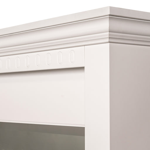 Set Dormitor Saint Tropez Alb, Pat  Cu Dimensiune Saltea 160 X 200, Dulap Cu Usi Culisante, 2 Noptiere, Vopsit Alb