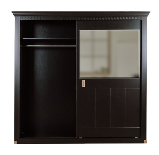 Dulap Dormitor cu 2 usi culisante Saint Tropez, Negru, 212.2 Cm