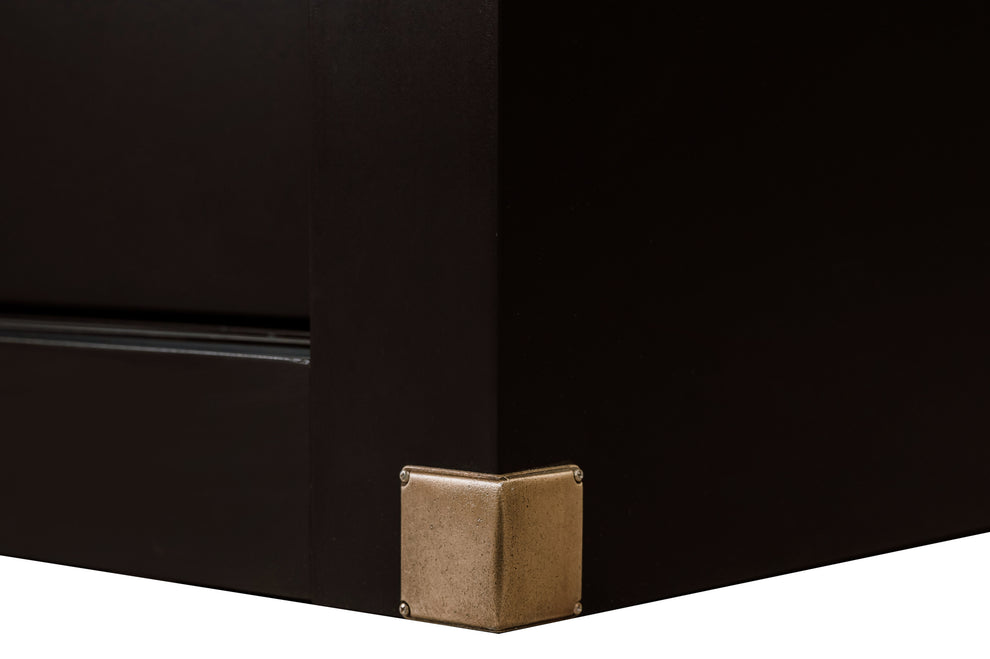 Dulap Dormitor cu 2 usi culisante Saint Tropez, Negru, 212.2 Cm