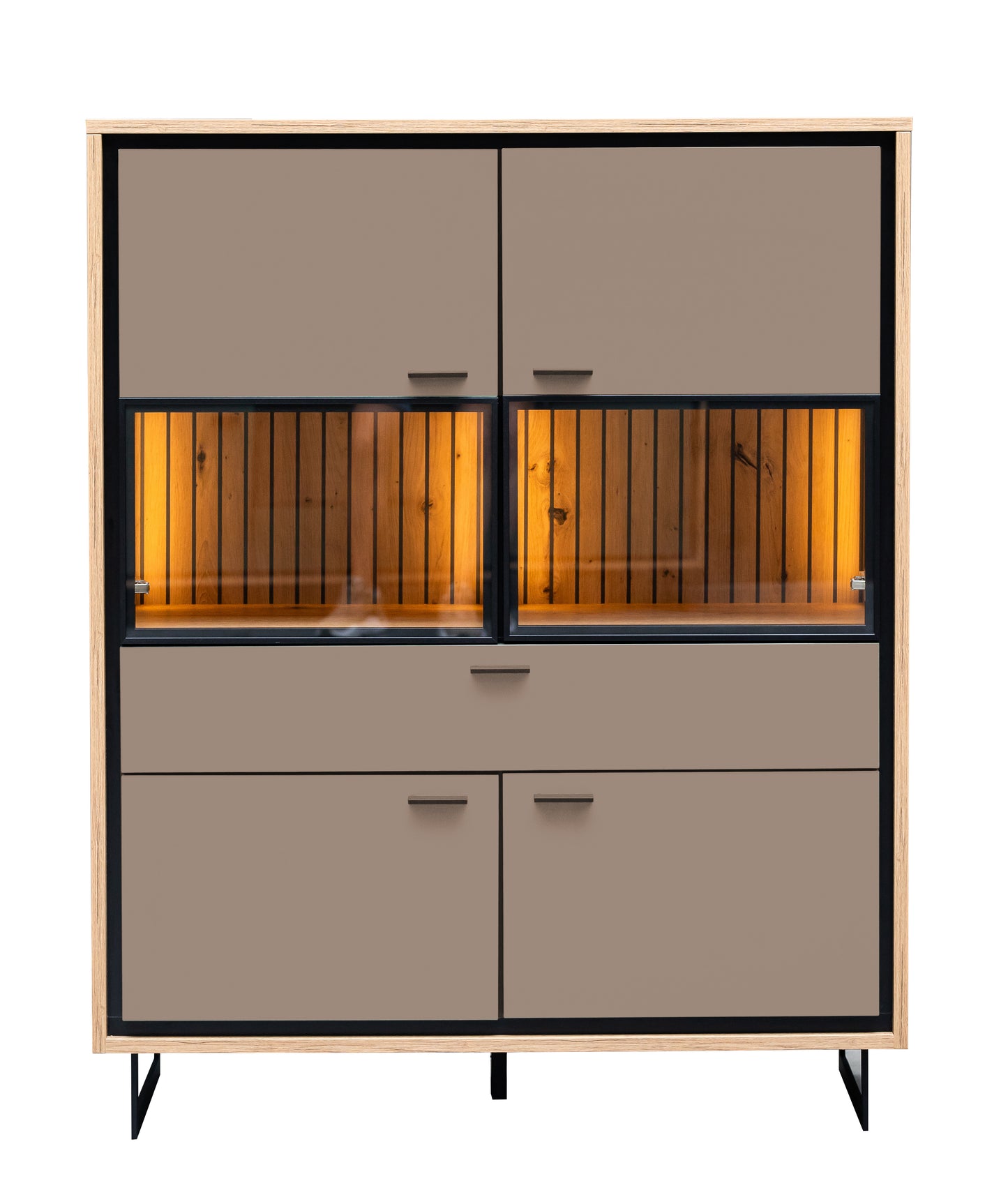 Comoda Bar 4 Usi Si 1 Sertar Sonata Clay 105 Cm
