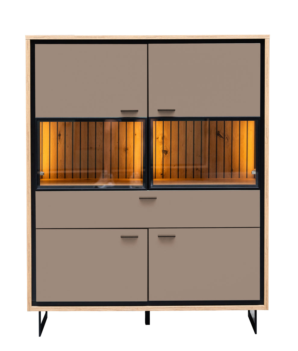 Comoda Bar 4 Usi Si 1 Sertar Sonata Clay 105 Cm