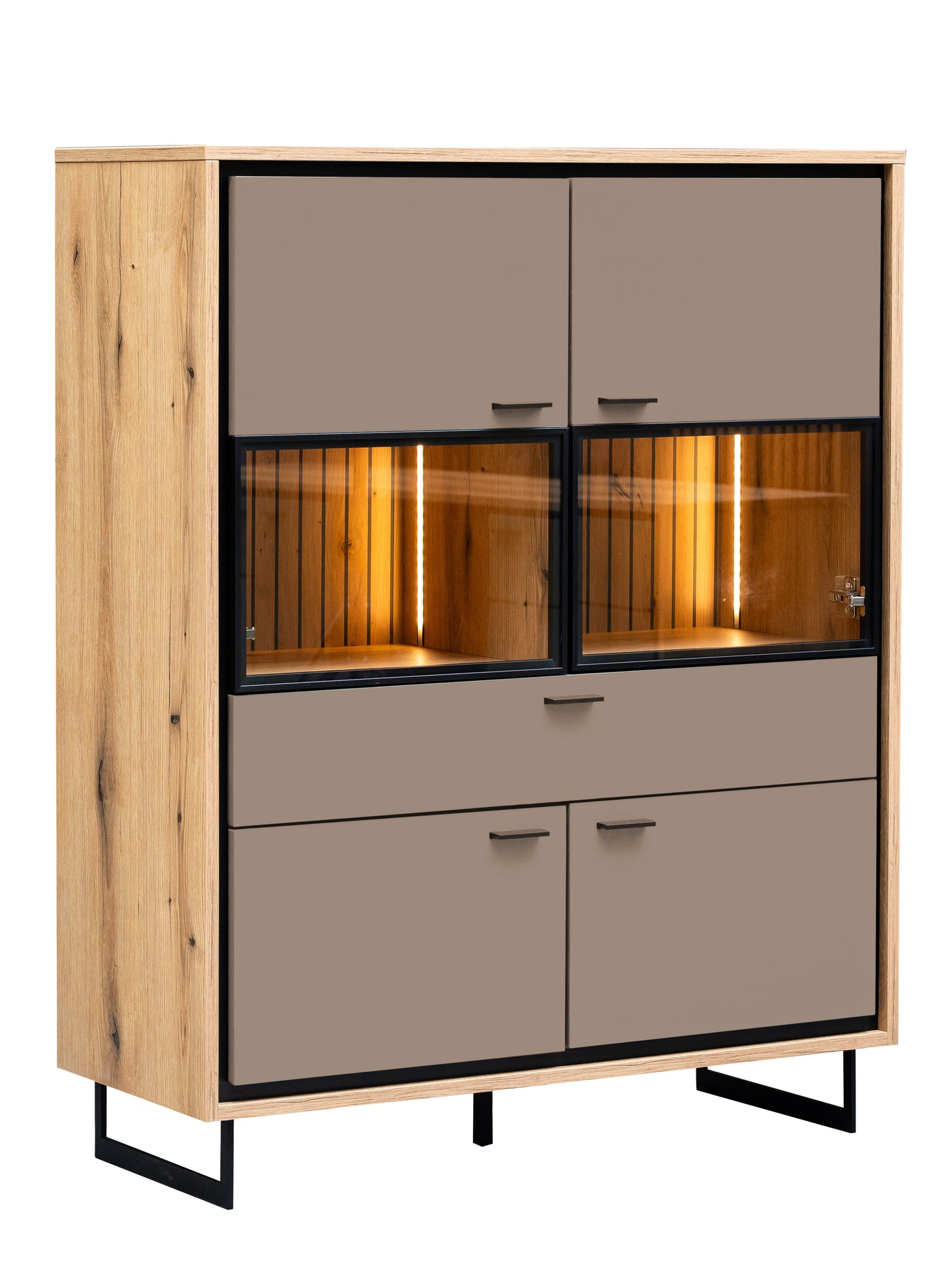 Comoda Bar 4 Usi Si 1 Sertar Sonata Clay 105 Cm