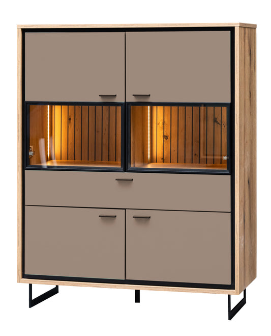 Comoda Bar 4 Usi Si 1 Sertar Sonata Clay 105 Cm