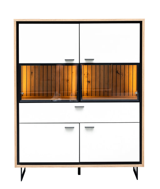 Comoda Bar 4 Usi Si 1 Sertar Sonata Alb 105 Cm