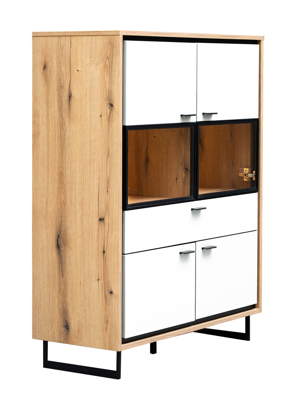 Comoda Bar 4 Usi Si 1 Sertar Sonata Alb 105 Cm