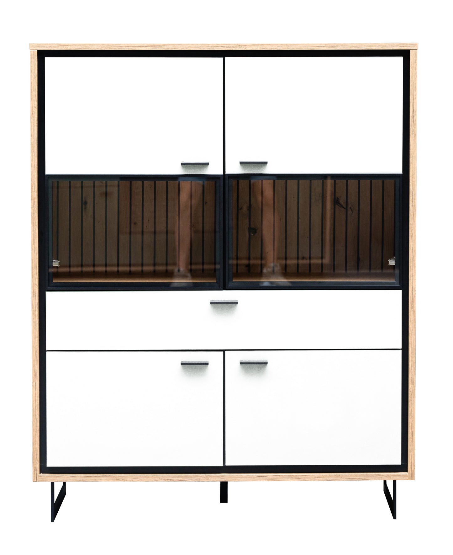 Comoda Bar 4 Usi Si 1 Sertar Sonata Alb 105 Cm