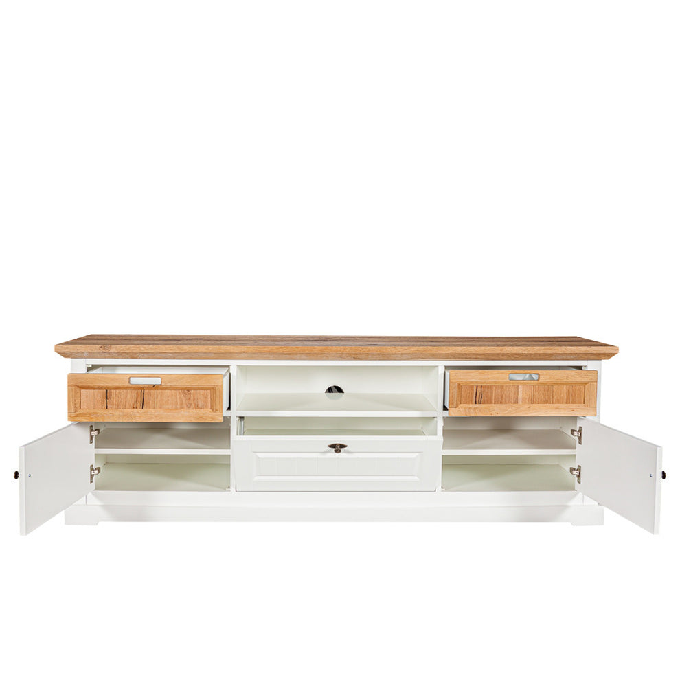 Set Living Tivoli Furniruit Alb Si Natur