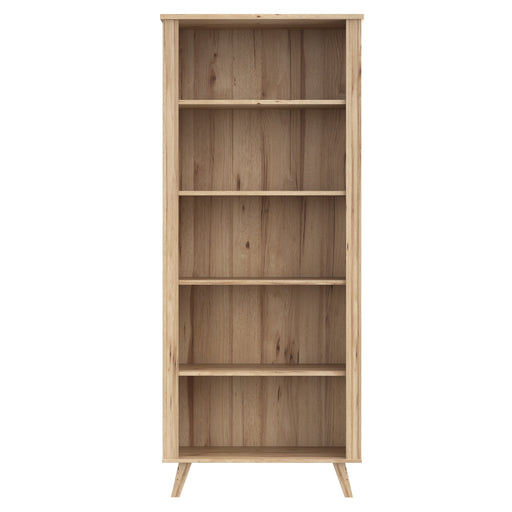 Etajera Mare Vankka, Stejar Pardosit Si Alb, 84.7 Cm