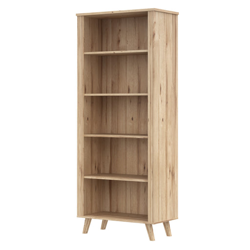 Etajera Mare Vankka, Stejar Pardosit Si Alb, 84.7 Cm