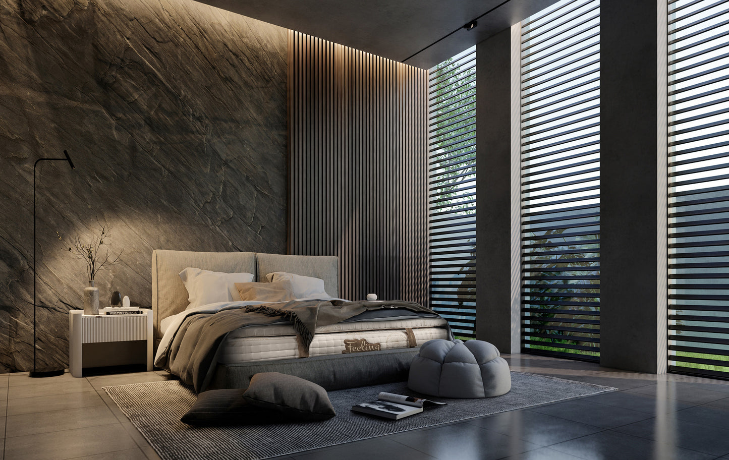 Saltea Feeling, Luxury Brown, 200 x 120 Cm