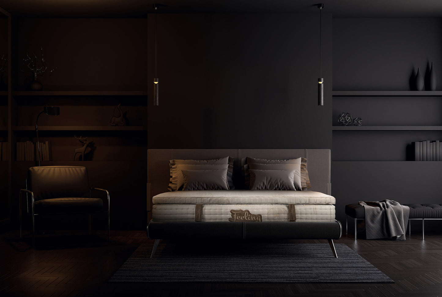 Saltea Feeling, Luxury Brown, 200 x 120 Cm
