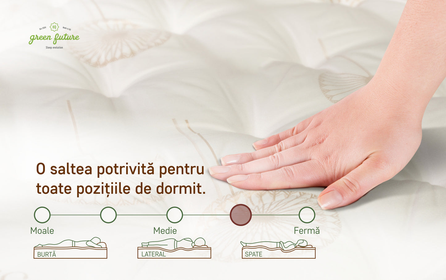 Saltea Feeling, Luxury Brown, 200 x 120 Cm