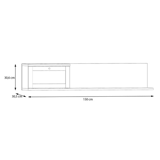 Raft Suspendat Charleston, Stejar Elegancia Si Polyrattan 150 Cm