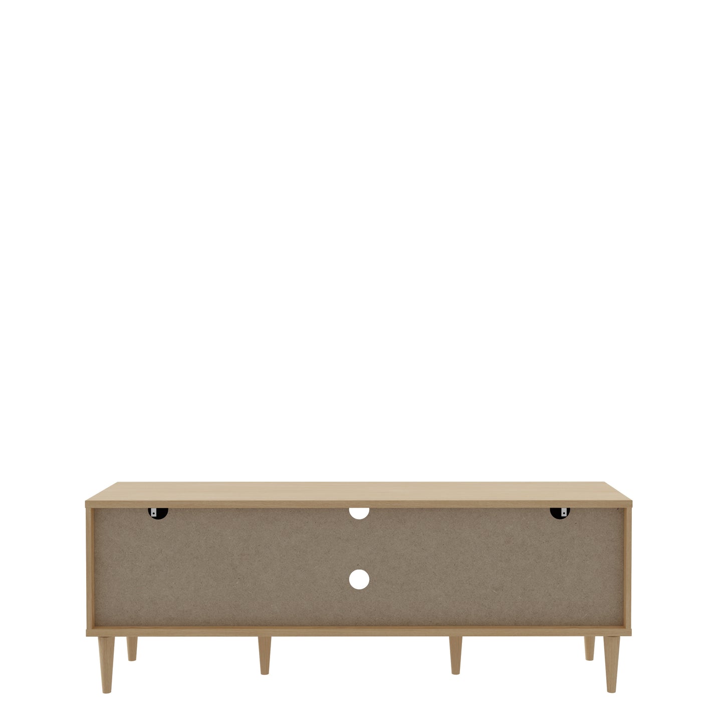 Comoda TV 2 Usi Charleston, Stejar Elegancia si Polyrattan 159.8 Cm