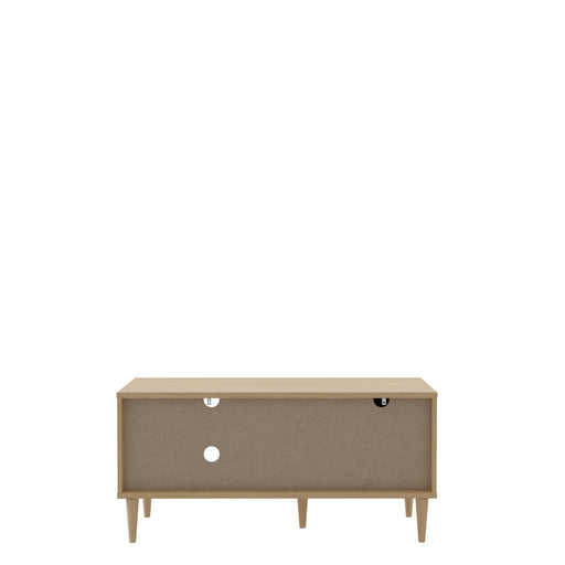 Comoda TV 1 Usa Charleston, Stejar Elegancia Si Polyrattan,120.1 Cm