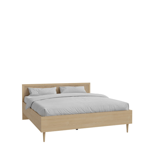 Pat Charleston, Dimensiune Saltea 180 x 200 Cm, Stejar Elegancia Si Polyrattan