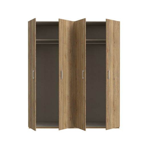 Dulap 4 Usi  Ecobest 2 Stejar Mauvella, 177.5 Cm