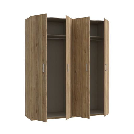 Dulap 4 Usi  Ecobest 2 Stejar Mauvella, 177.5 Cm
