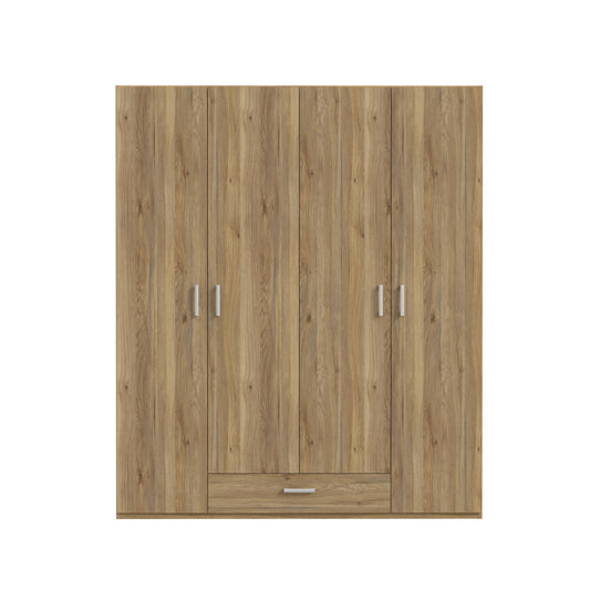 Dulap  4 Usi Si 1 Sertar Ecobest 2 Stejar, 177.5 Cm
