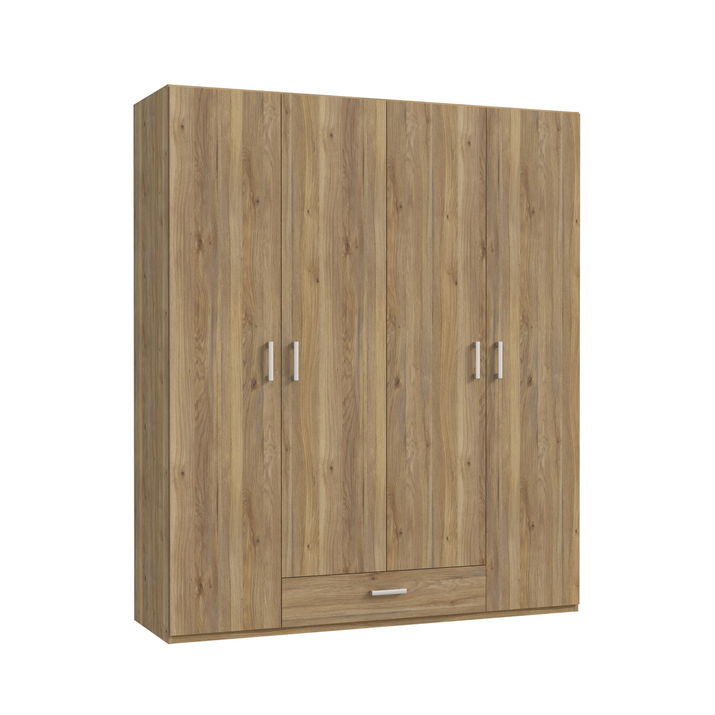 Dulap  4 Usi Si 1 Sertar Ecobest 2 Stejar, 177.5 Cm