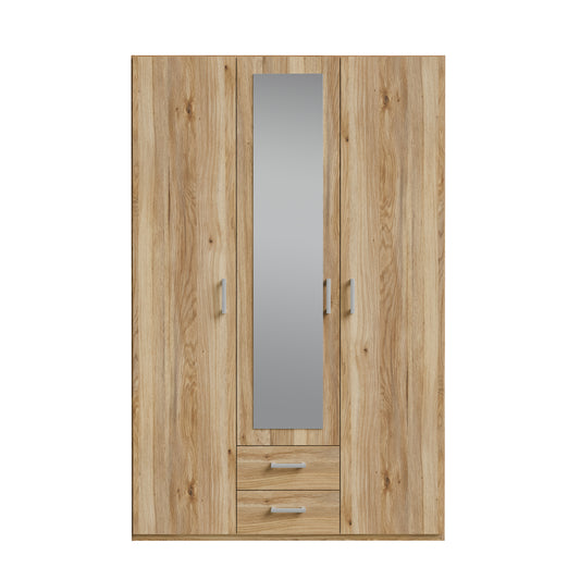 Dulap 3 Usi Si 2 Sertare Ecobest 2 Stejar Mauvella, 133.2 Cm