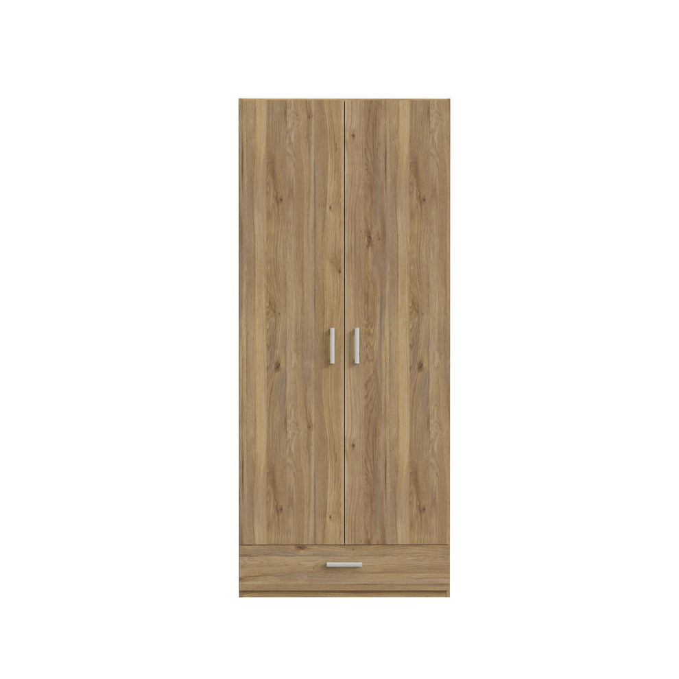Dulap 2 Usi Si 1 Sertar Ecobest 2 Stejar Mauvella, 88.9 Cm