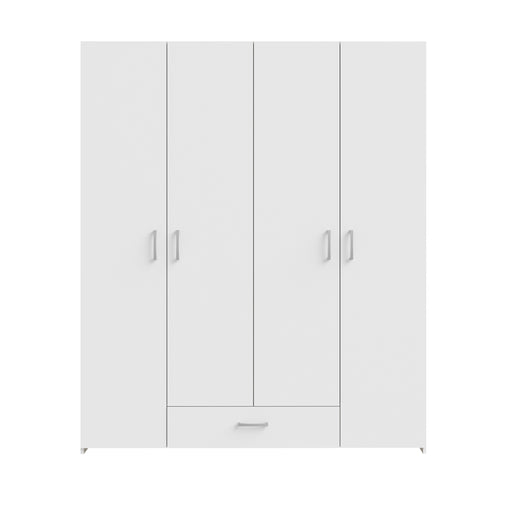 Dulap 4 Usi Ecobest Alb, 159.1 Cm