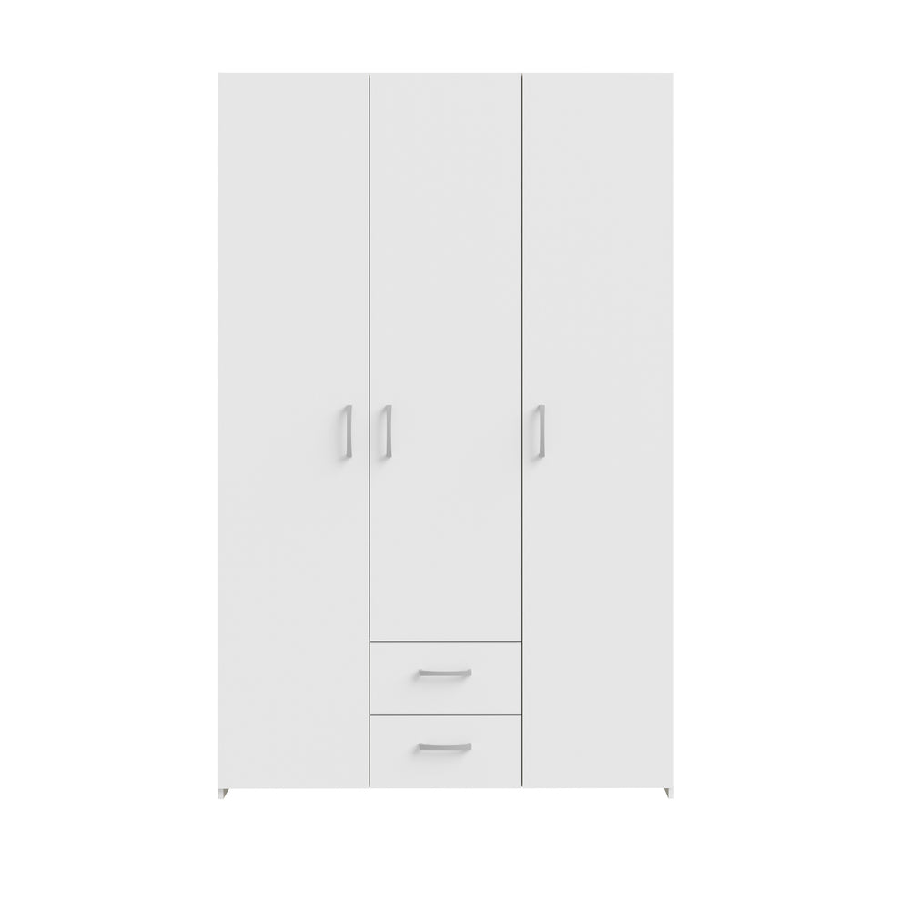 Dulap 3 Usi Ecobest Alb, 119.4 Cm