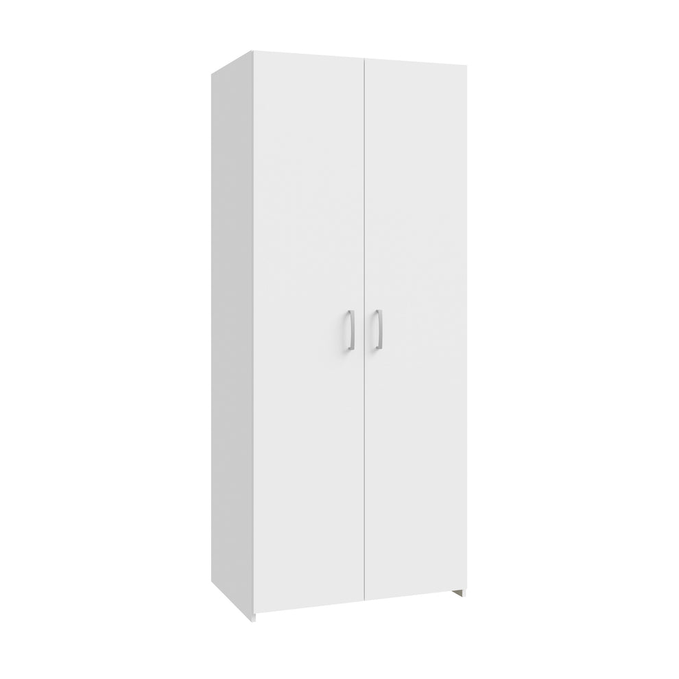 Dulap 2 Usi Ecobest  Alb, 79.7 x 190.5 Cm