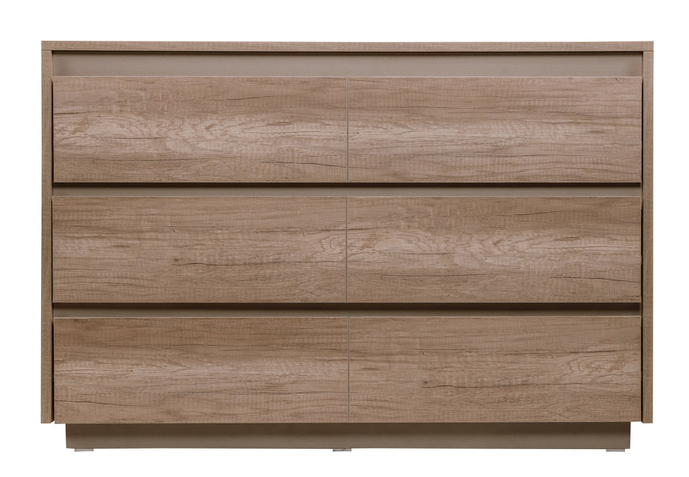 Comoda Phoenix Cu 3 Sertare, Stejar Antichizat, 113 Cm