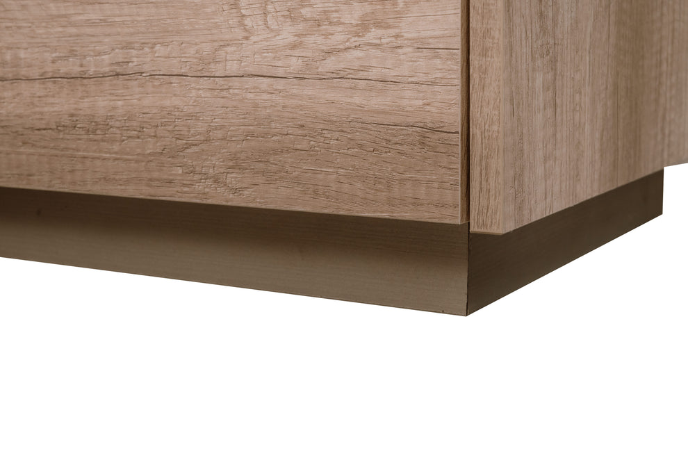 Comoda Phoenix Cu 3 Sertare, Stejar Antichizat, 113 Cm