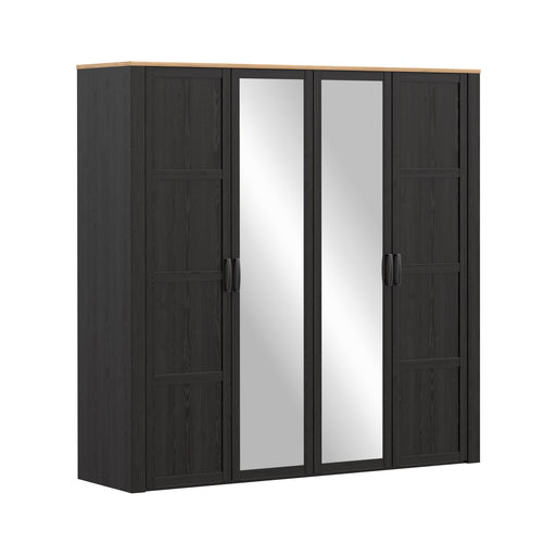 Dulap 4 Usi  Blackhit, Stejar Riviera Si Stejar Cabezone, 215,9 Cm