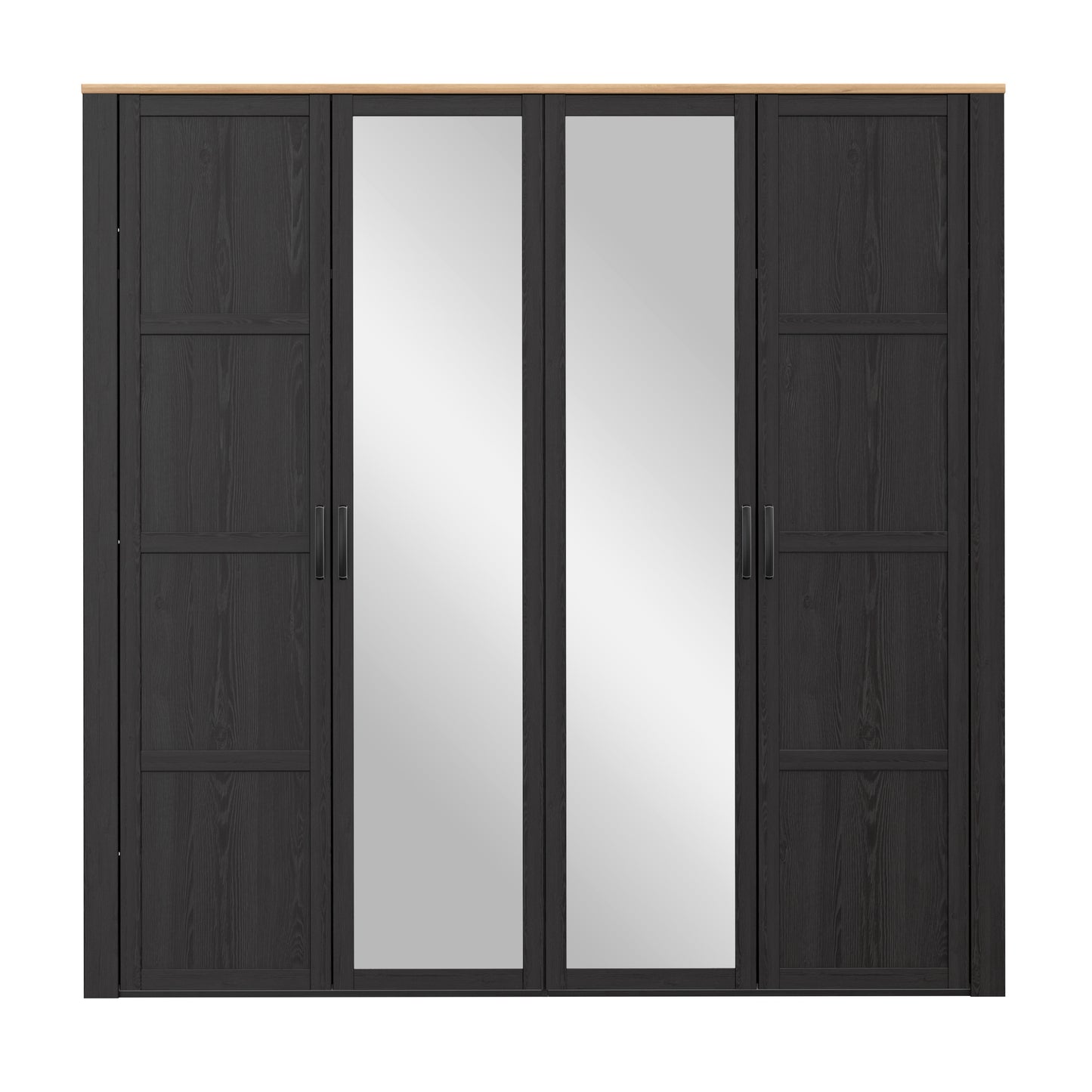 Dulap 4 Usi  Blackhit, Stejar Riviera Si Stejar Cabezone, 215,9 Cm