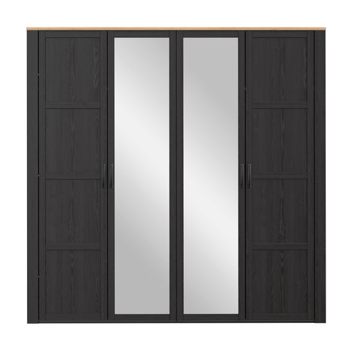 Dulap 4 Usi  Blackhit, Stejar Riviera Si Stejar Cabezone, 215,9 Cm