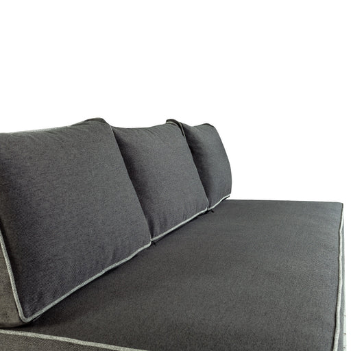Canapea Extensibila New Modulo, 3 Locuri, Lada Depozitare, Gri, 194 Cm