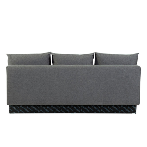 Canapea Extensibila New Modulo, 3 Locuri, Lada Depozitare, Gri, 194 Cm