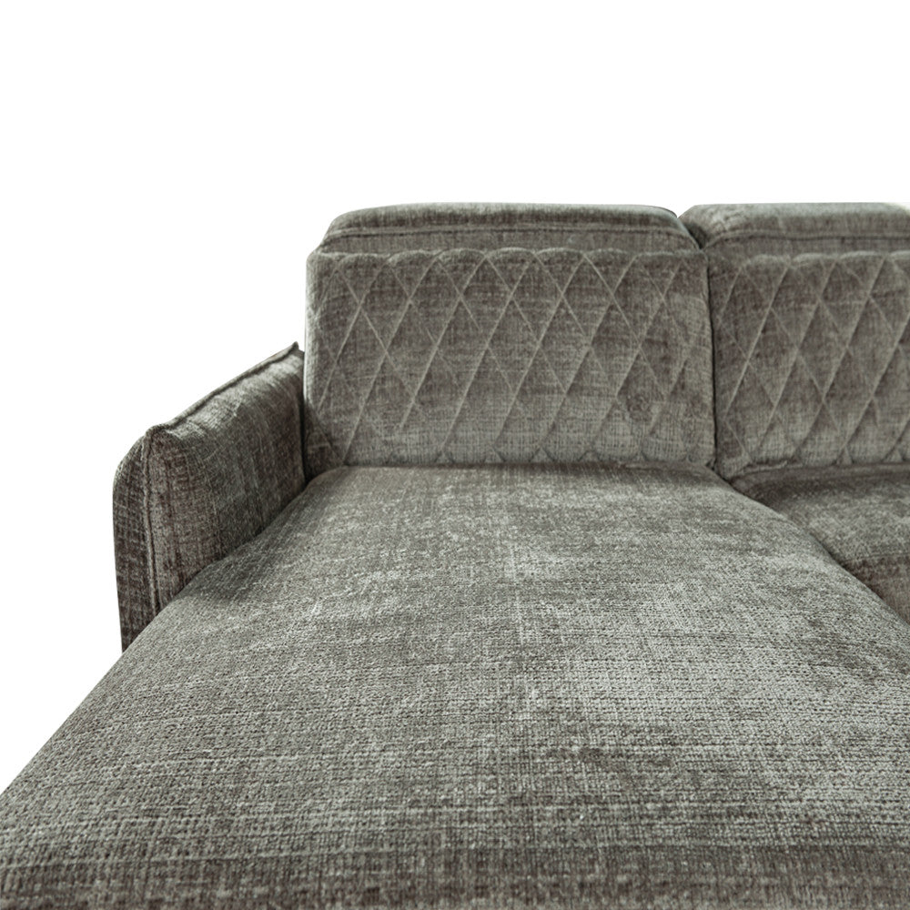Coltar U Extensibil Tiago, Dreapta, 6 Locuri, Tetiere Reglabile, Maro Cremona 330 Cm