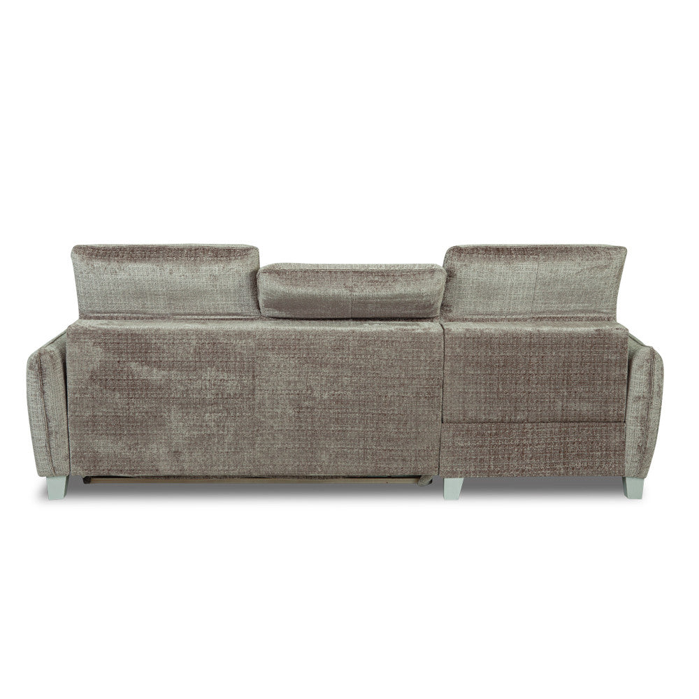 Coltar Extensibil Cu Insula Stanga Tiago, 5 Locuri, Tetiere Reglabile, Maro, Cremona 24,