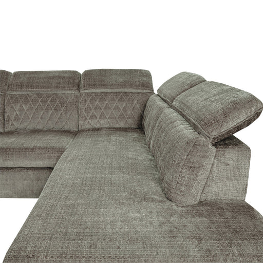 Coltar Extensibil Cu Otoman Dreapta Cu Lada Tiago, Maro, 5 Locuri, Tetiere Reglabile, Colonial, 255 Cm Cremona 24