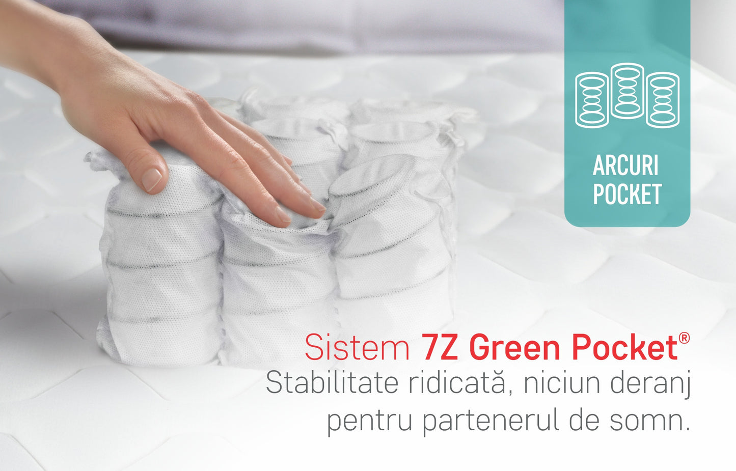 Saltea Pocket Confort, 180 x 200 x 21 Cm
